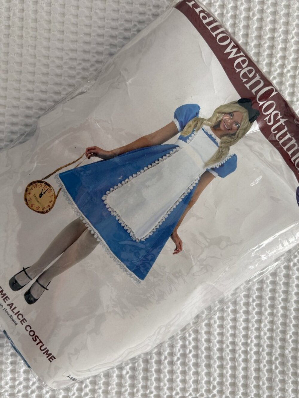 Alice in Wonderland Costume Adult XS Dress Apron Headband
